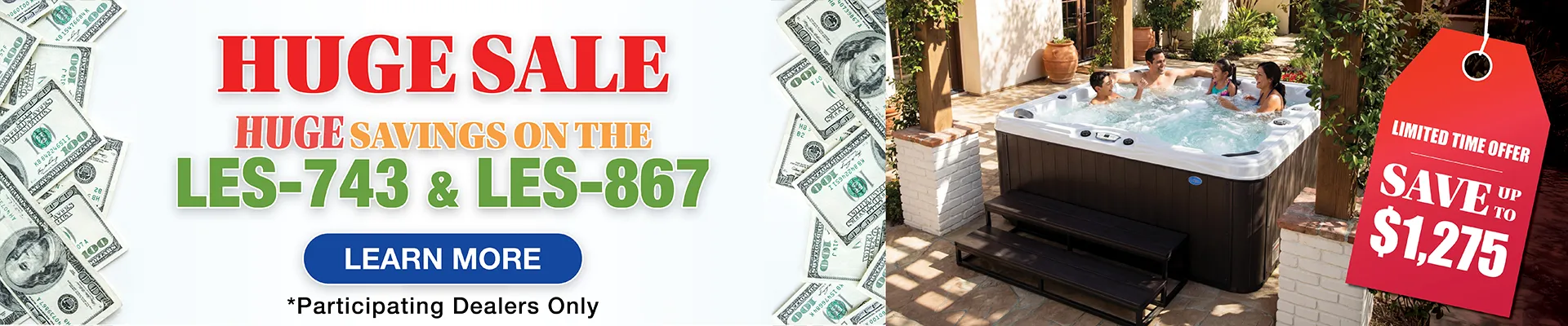 Calspas hot tub being used in a family setting - Red Deer